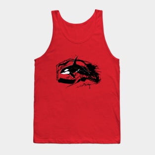 killer whale inc  paint splashes art Tank Top